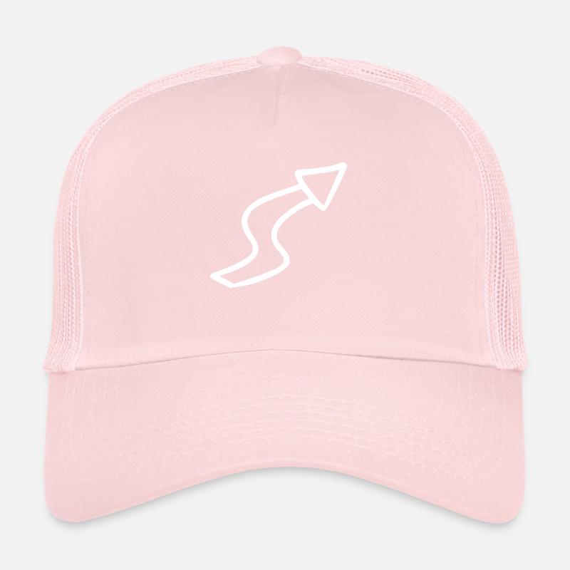 Arrow drawing sketch white Trucker Cap