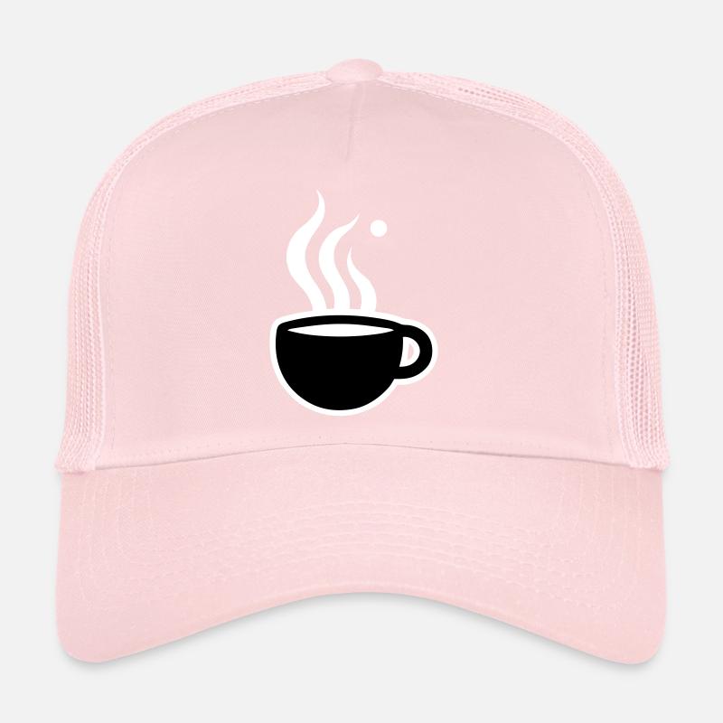 Becher mit heißem Getränk Trucker Cap