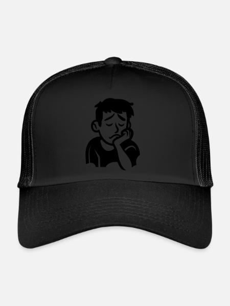 fatigue - Casquette trucker  - noir/noir - Devant
