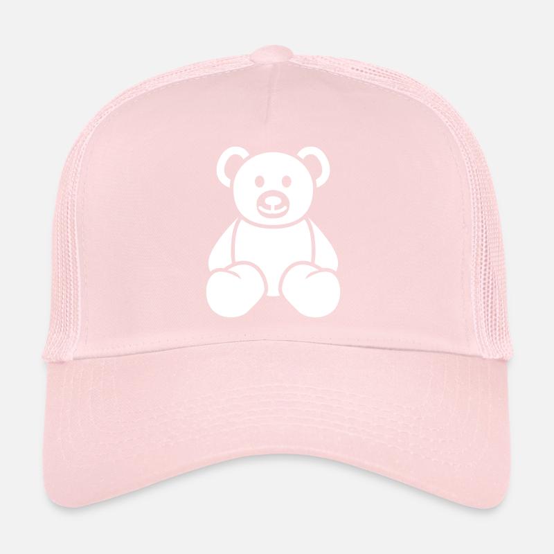 Teddybär bär Trucker Cap