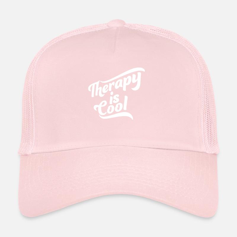 therapy is cool Quote Trucker Cap