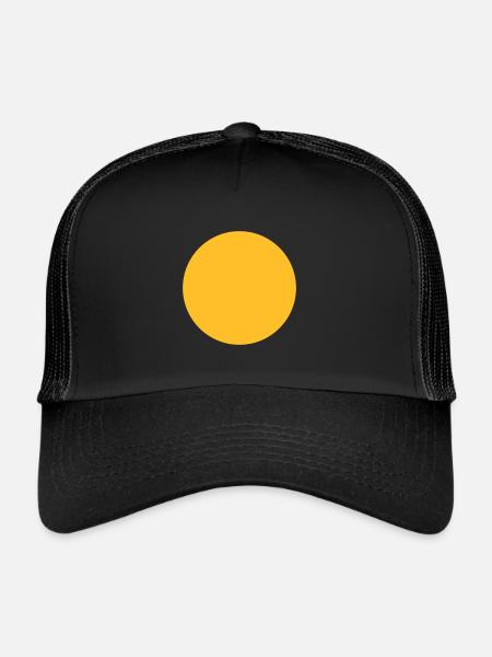 Sphere geometry - Trucker Cap - black/black - Front