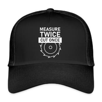 Saw the circular saw - Trucker Cap - black/black - Front