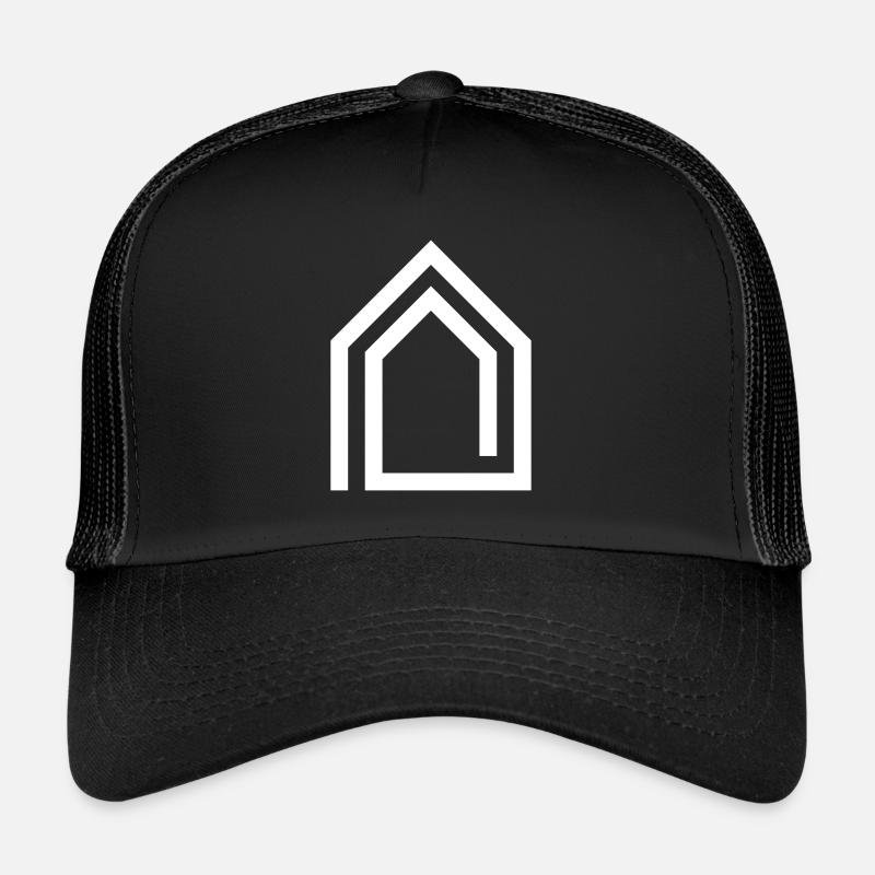 Architekt Eigenheim Logo - Trucker Cap - Schwarz/Schwarz