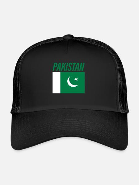 Pakistan - Casquette trucker  - noir/noir - Devant