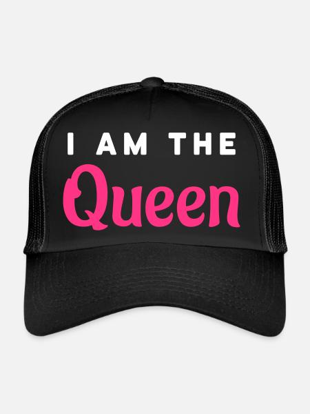 Je suis la Reine - Casquette trucker  - noir/noir - Devant