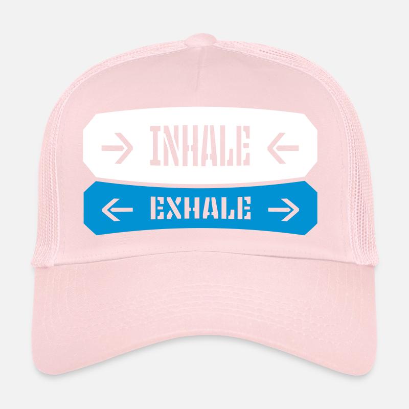 inhale exhale yoga Zitat Trucker Cap