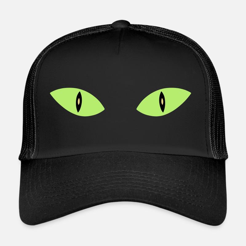 ★ Couleurs de conception modifiables ★ Deux yeux de chat Casquette trucker 