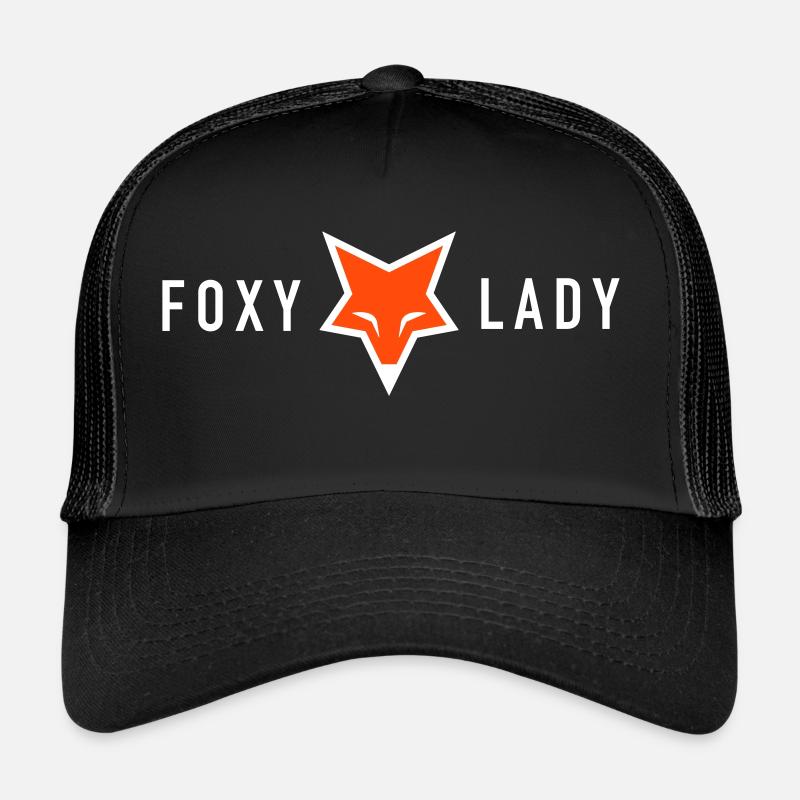 FOXY LADY - Trucker Cap - Schwarz/Schwarz