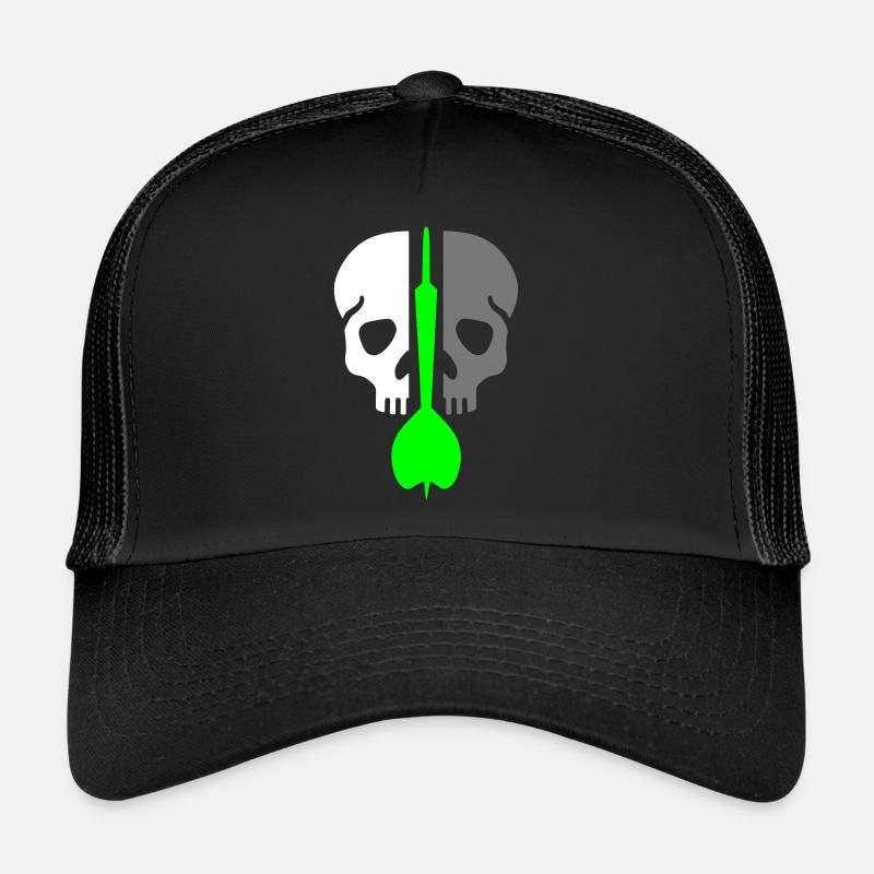 Split skull and dart Trucker Cap