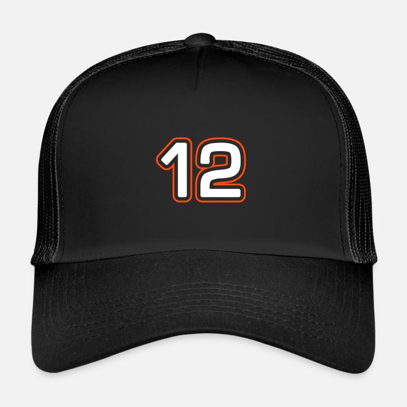 Symbole de 12 chiffres Casquette trucker 