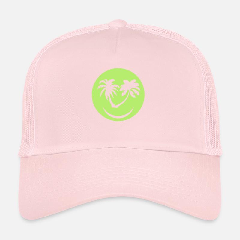 palmier smiley sourire Casquette trucker 