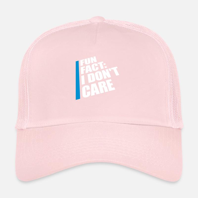 Je me fiche des faits Casquette trucker 