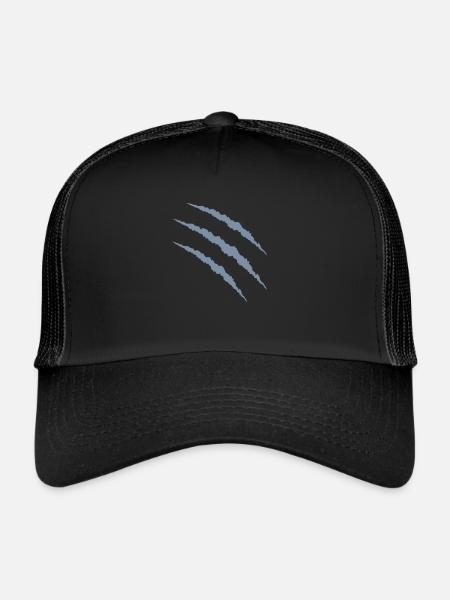 Claws 1 - Trucker Cap - black/black - Front