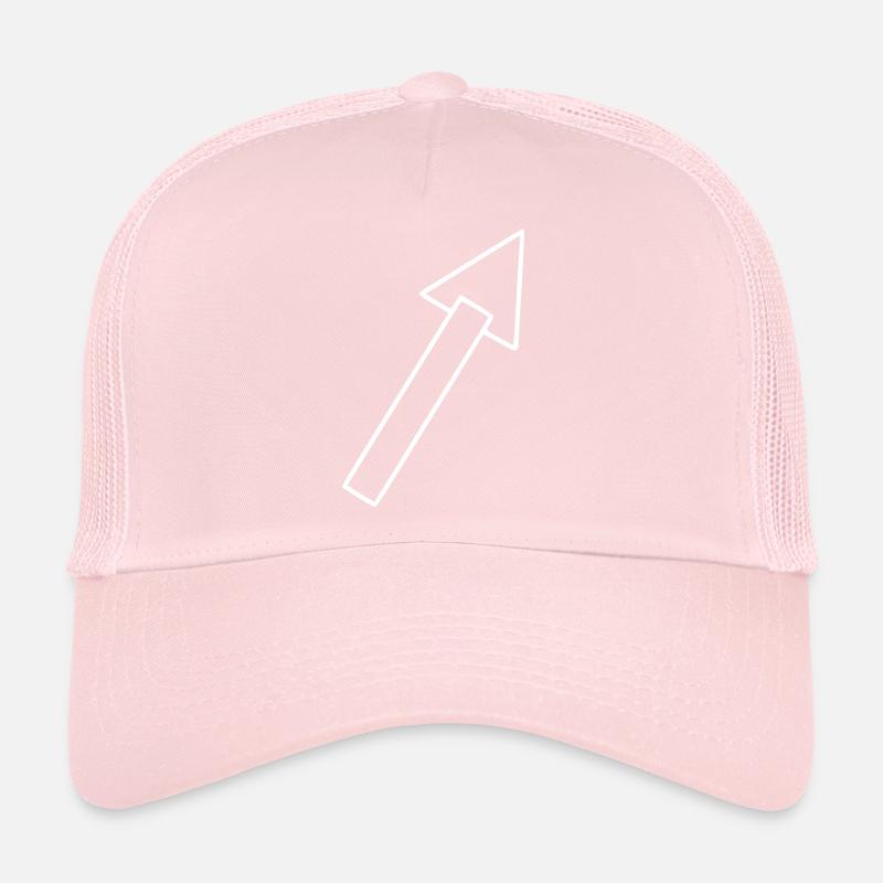 Flèche dessin esquisse blanc Casquette trucker 