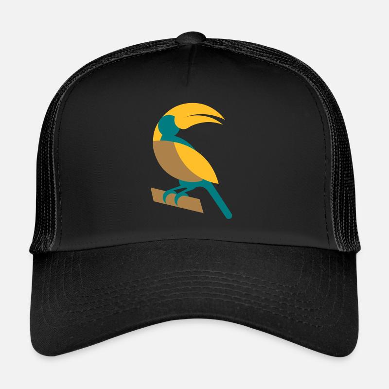 Toucan géométrique Casquette trucker 