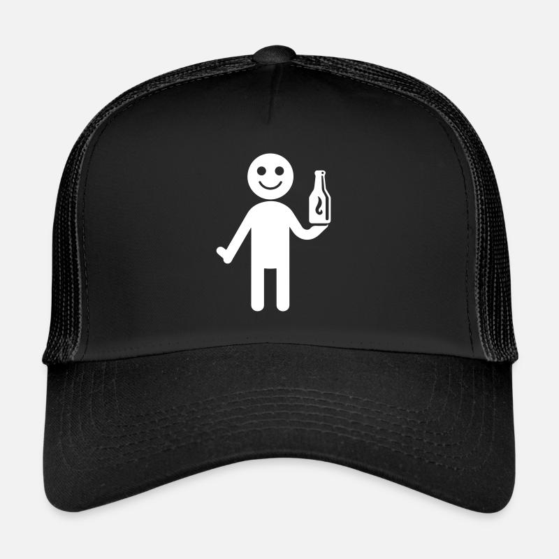 Bière buvant Figurine bâton Casquette trucker 