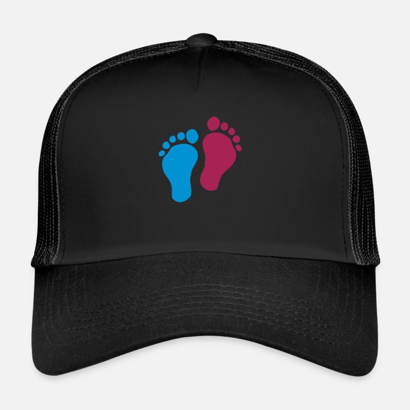 pied bebe - Casquette trucker  - noir/noir