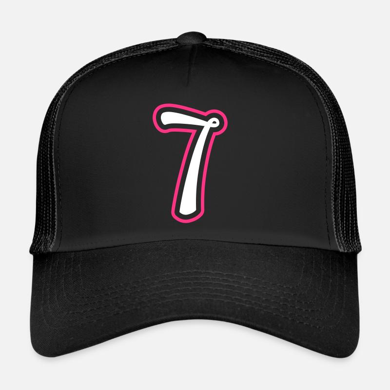 7 Numéro de numéro Casquette trucker 