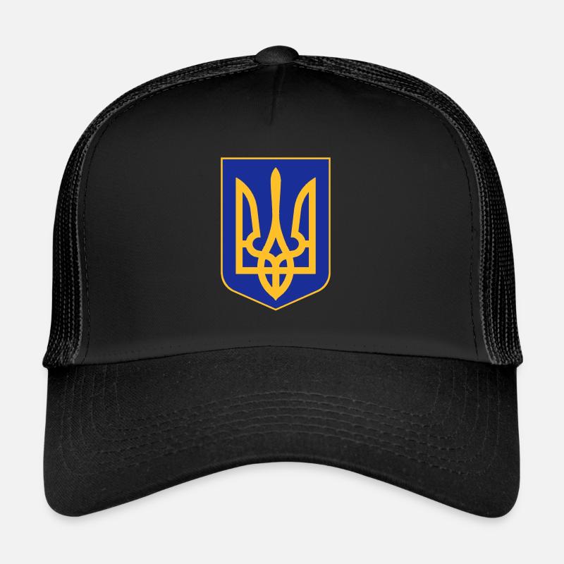 Ukraine - Trucker Cap - Schwarz/Schwarz