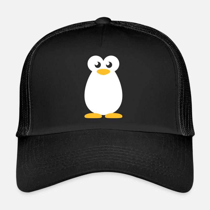 Pinguin - Trucker Cap - Schwarz/Schwarz