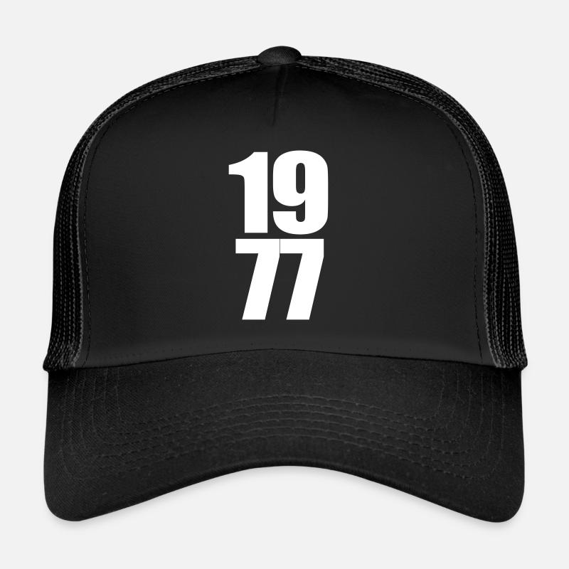 2232 1977 - Casquette trucker  - noir/noir
