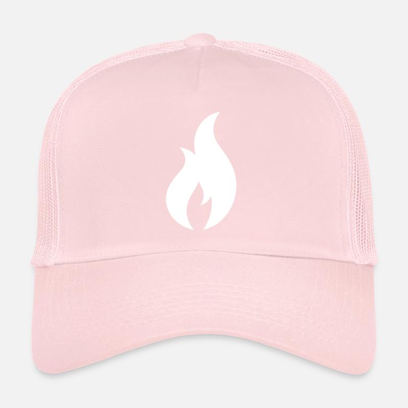 Flames icon vector for own designs Trucker Cap