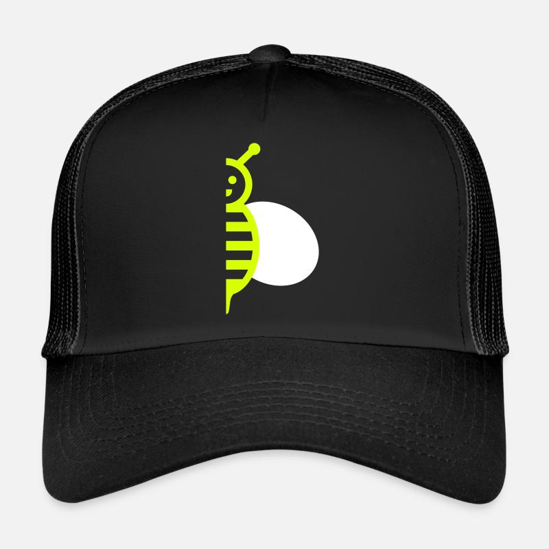 Half of a bee with a wing Trucker Cap