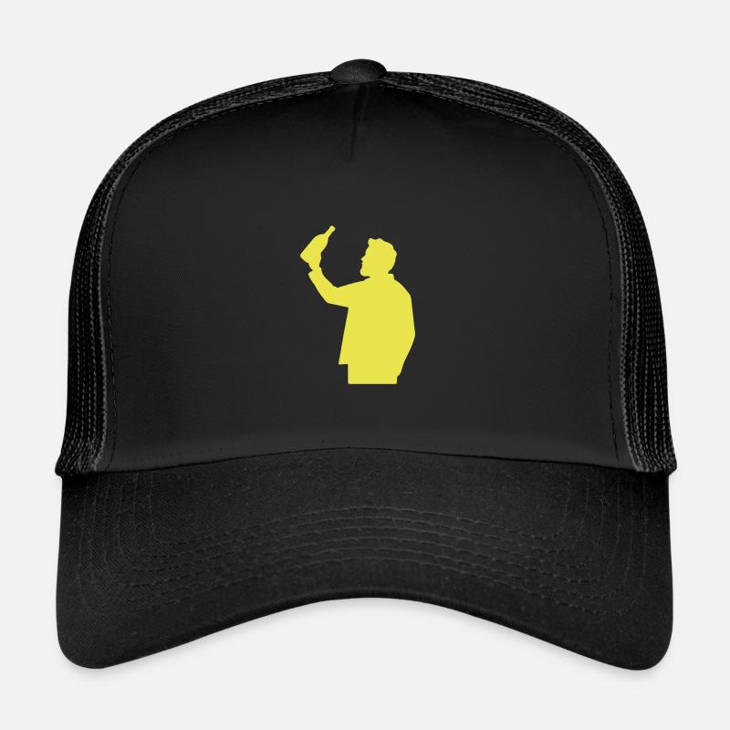Drinking Man Party Celebrate Bottle Trucker Cap