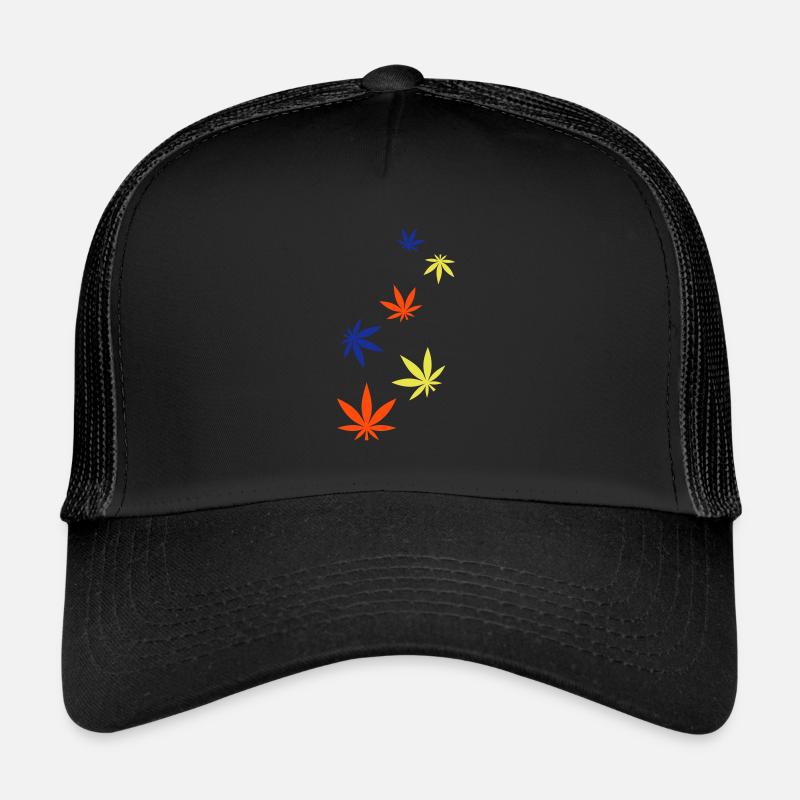 Icône de feuille de chanvre Casquette trucker 