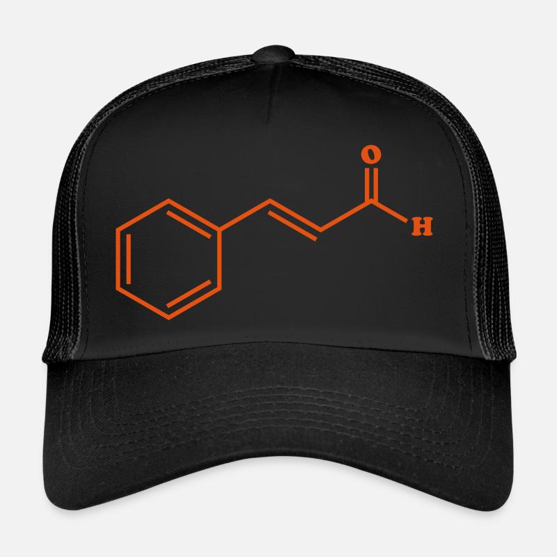 Cinnamon Cinnamaldehyde Molecular Chemical Formula Trucker Cap