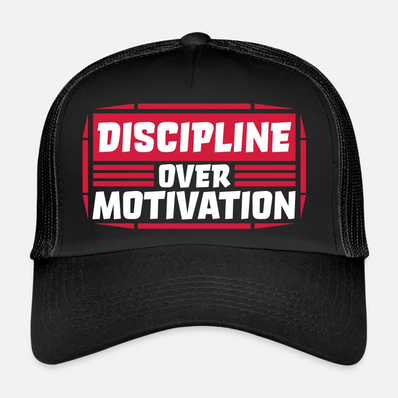 Citation de discipline sur la motivation Casquette trucker 