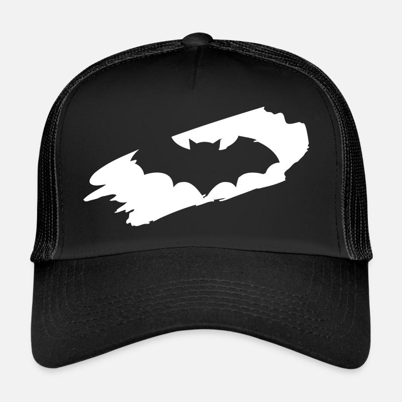 Fledermaus Halloween Geschenk - Trucker Cap - Schwarz/Schwarz