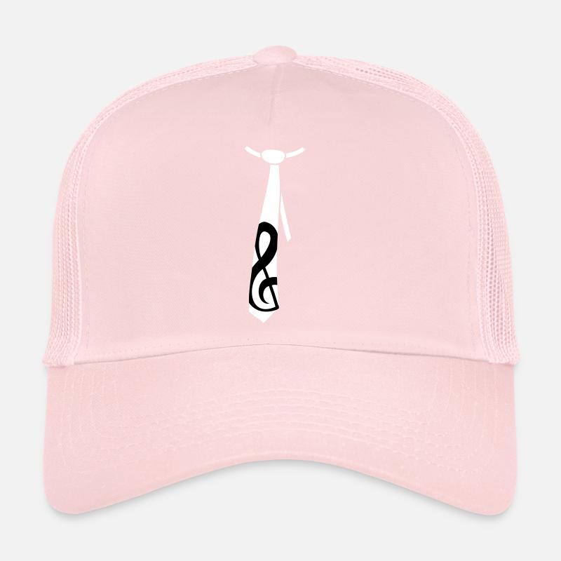 Clef de musique note cravate style occasion Casquette trucker 