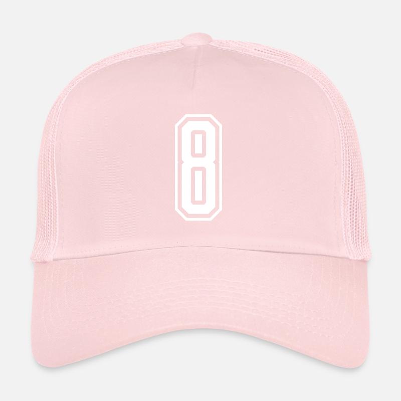 8 Numéro de numéro Casquette trucker 