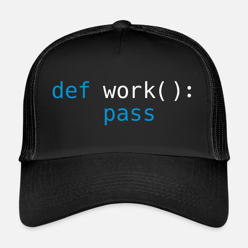 Python pass work Trucker Cap