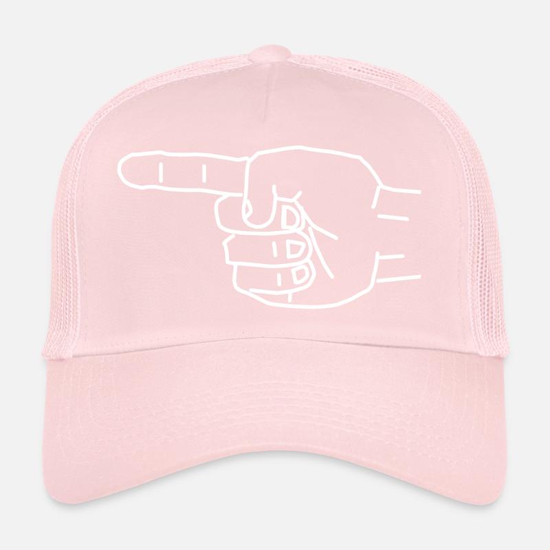 finger im with stupid imprint vector Trucker Cap