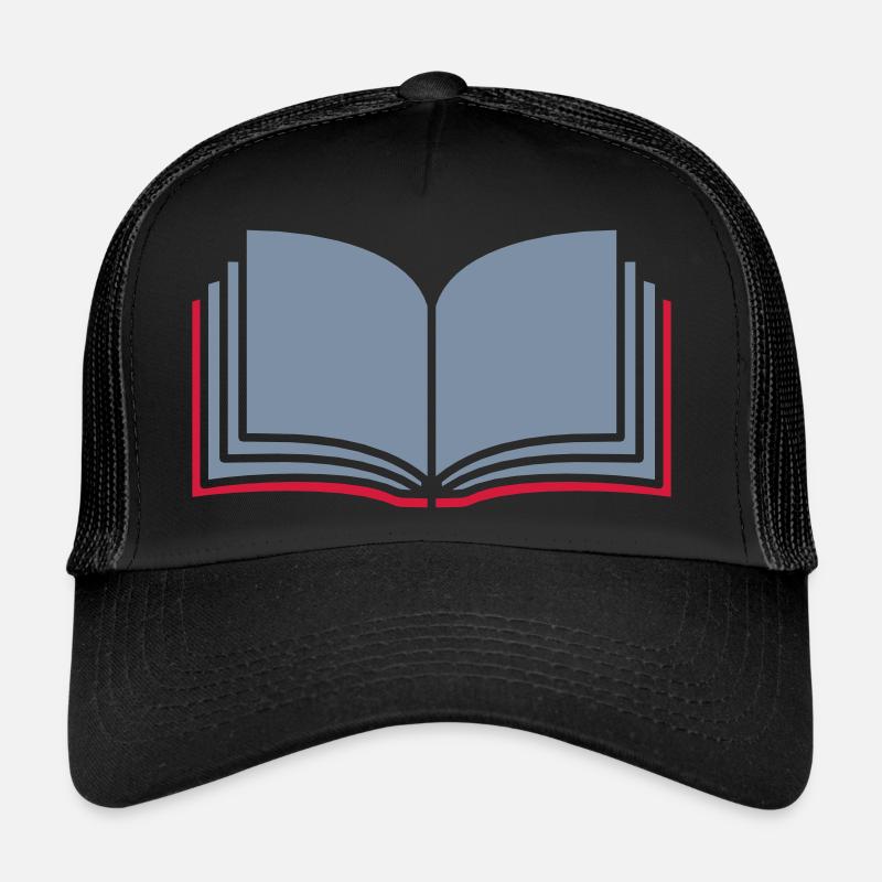 Learning Open Book Pages Trucker Cap