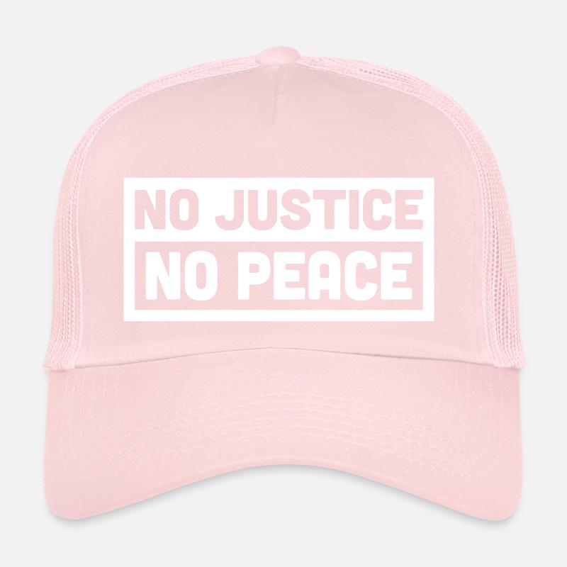 Pas de justice pas de paix Casquette trucker 