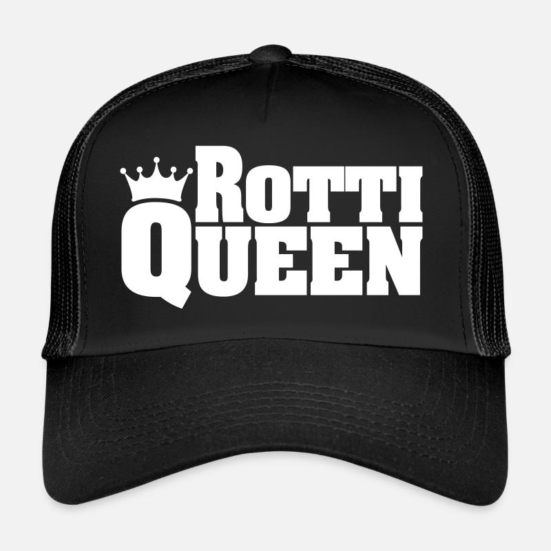 ROTTI QUEEN Rottweiler - Trucker Cap - Schwarz/Schwarz