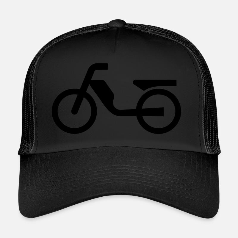 Symbole Mofa Moped - Casquette trucker  - noir/noir