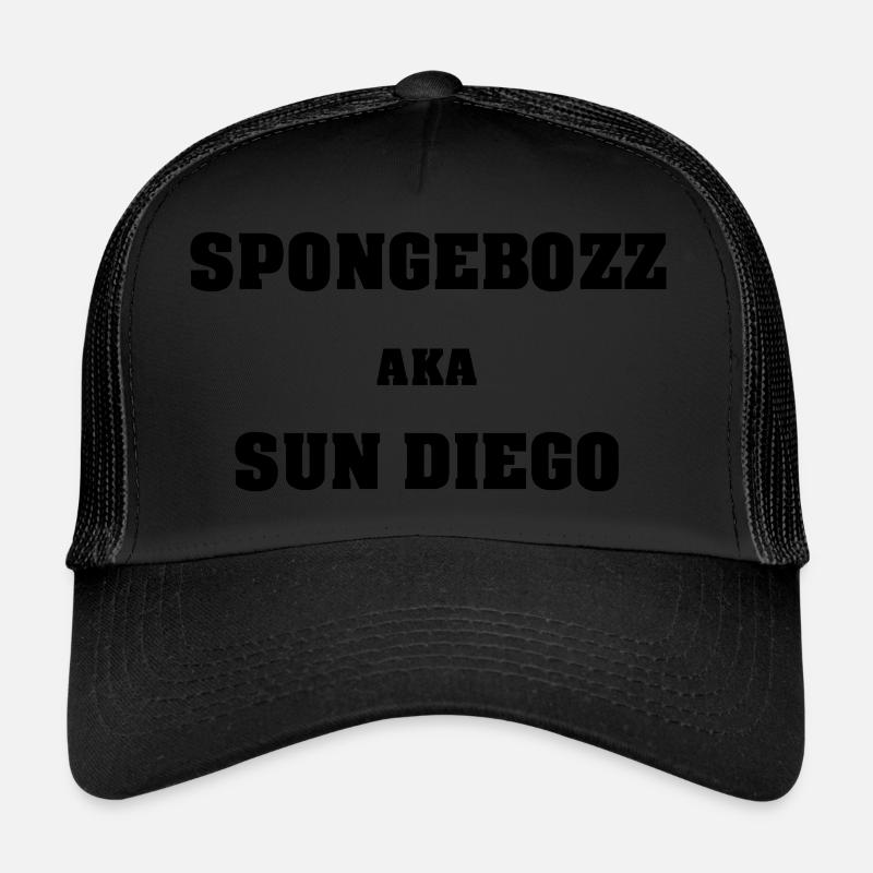 SPONGEBOZZ AKA SUN DIEGO - Trucker Cap - Schwarz/Schwarz