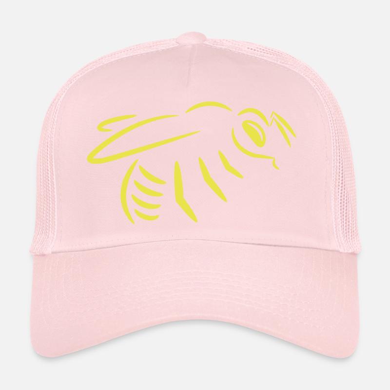 Bee in yellow (drawing) Trucker Cap