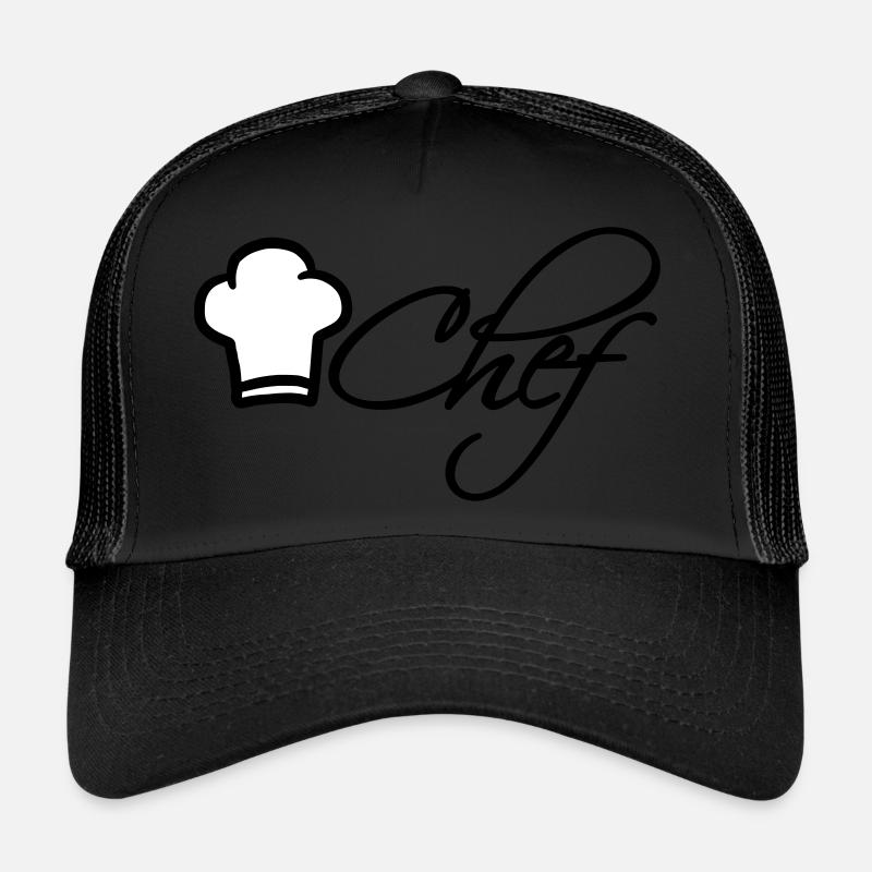 Chef Chef Cap Logo Star Chef Trucker Cap