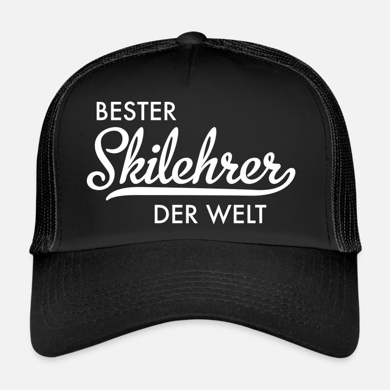 Skilehrer - Trucker Cap - Schwarz/Schwarz