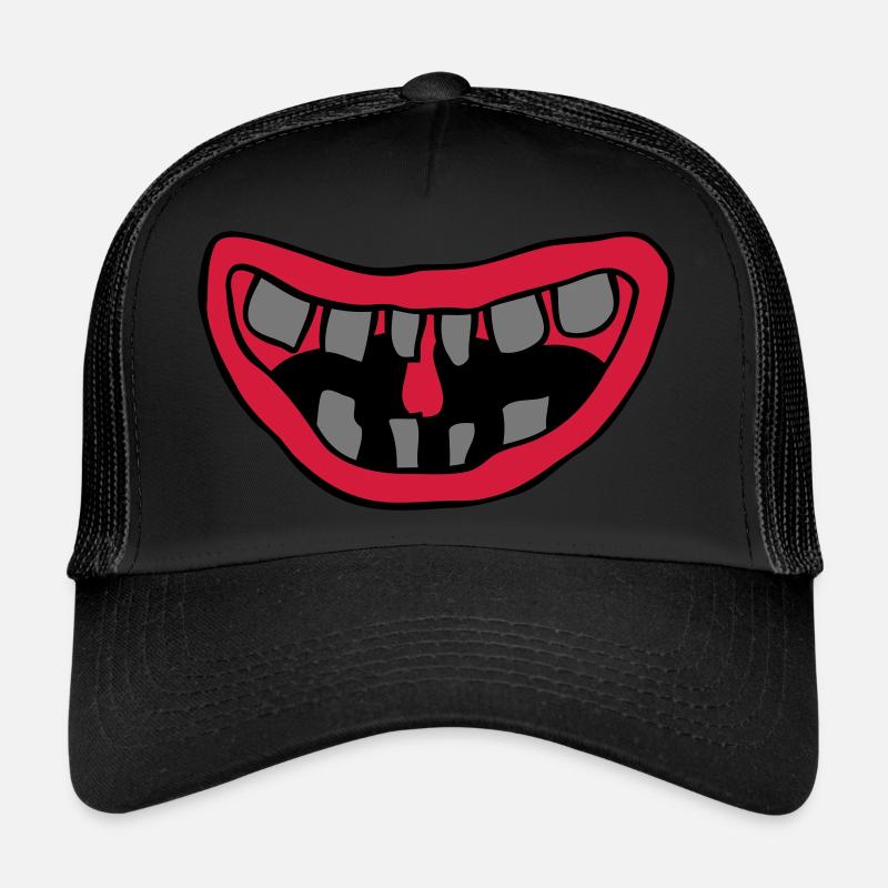 Laughing Monster Mouth Design Trucker Cap