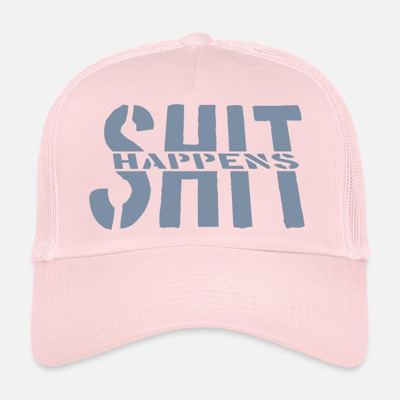 La merde arrive la devise de l’humour Casquette trucker 