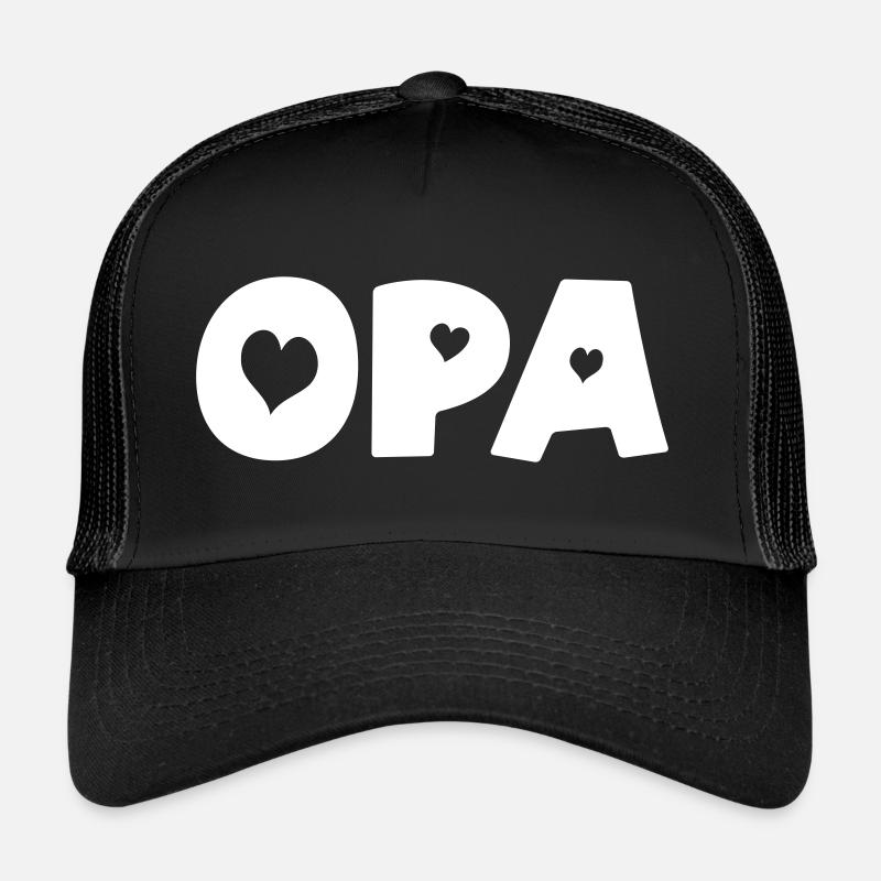 Opa - Trucker Cap - Schwarz/Schwarz