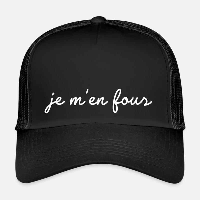 Es ist mir egal - Trucker Cap - Schwarz/Schwarz