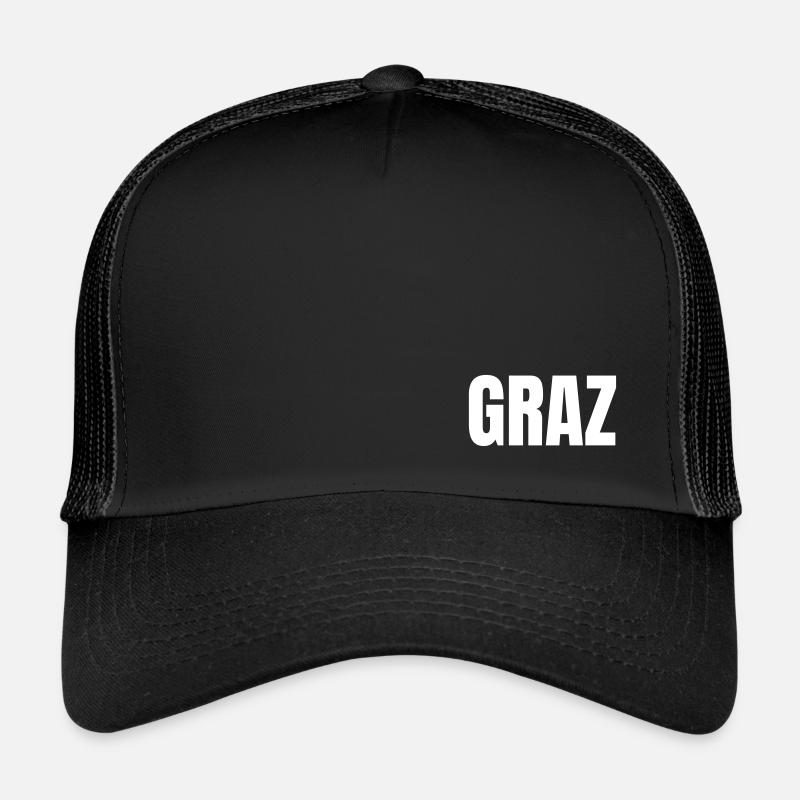GRAZ - Trucker Cap - Schwarz/Schwarz
